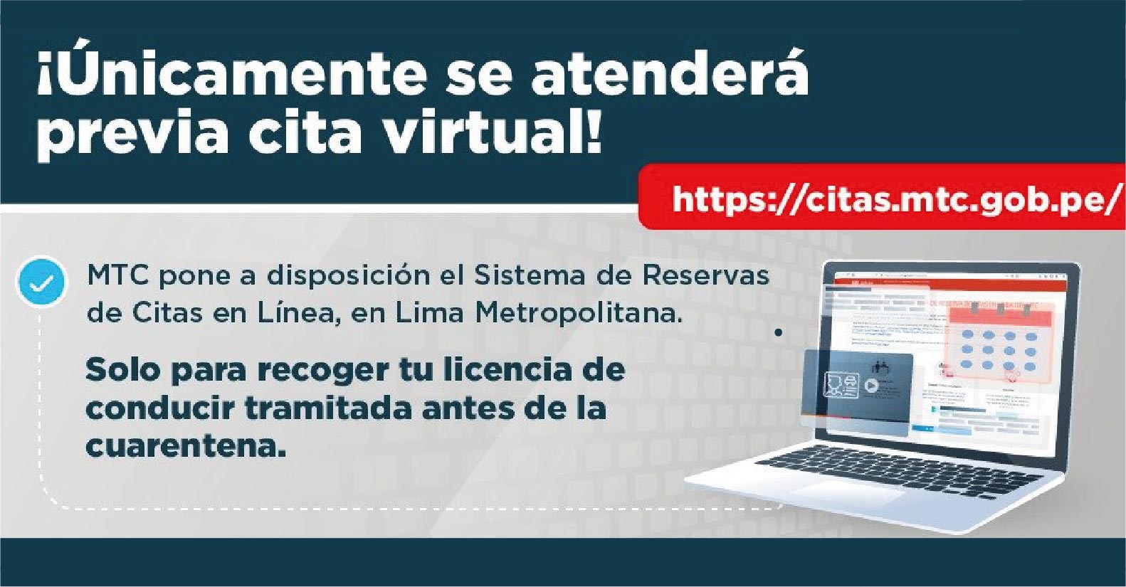 Licencia de conducir separa aquí una cita virtual tras