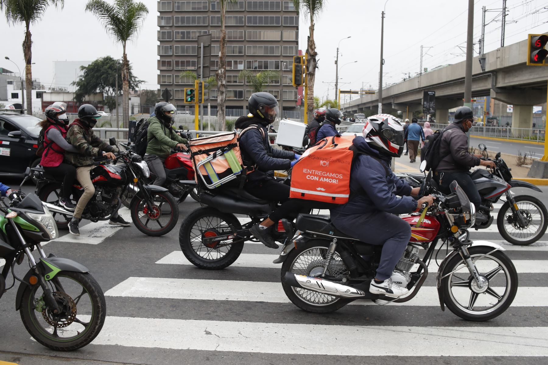 Servicio de delivery de restaurantes. ANDINA/Renato Pajuelo