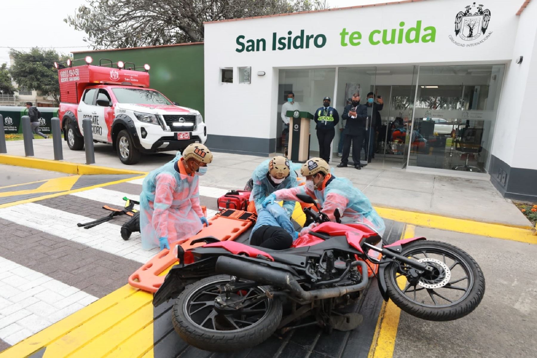 Plan de seguridad en San Isidro. Foto: difusión.