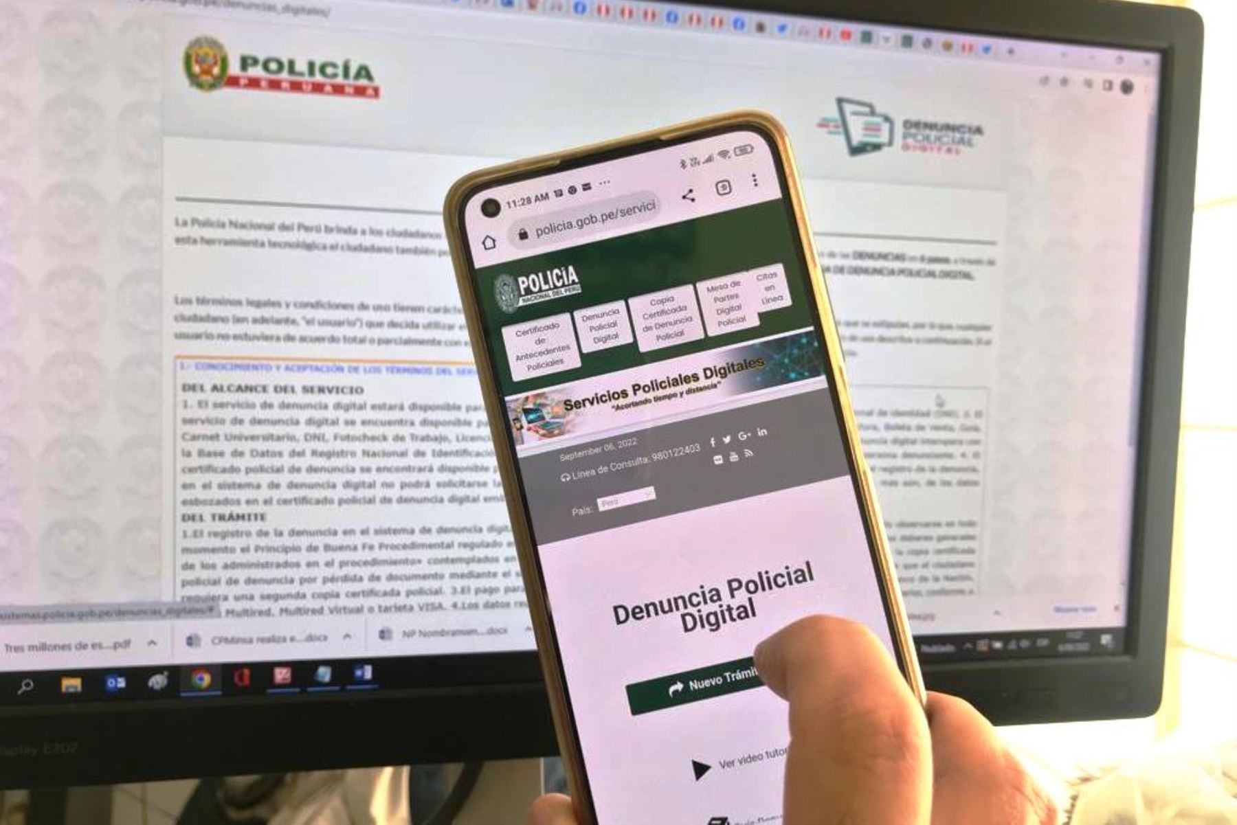 Te robaron el celular? Conoce aquí cómo hacer la denuncia policial digital <p data-wpview-marker=