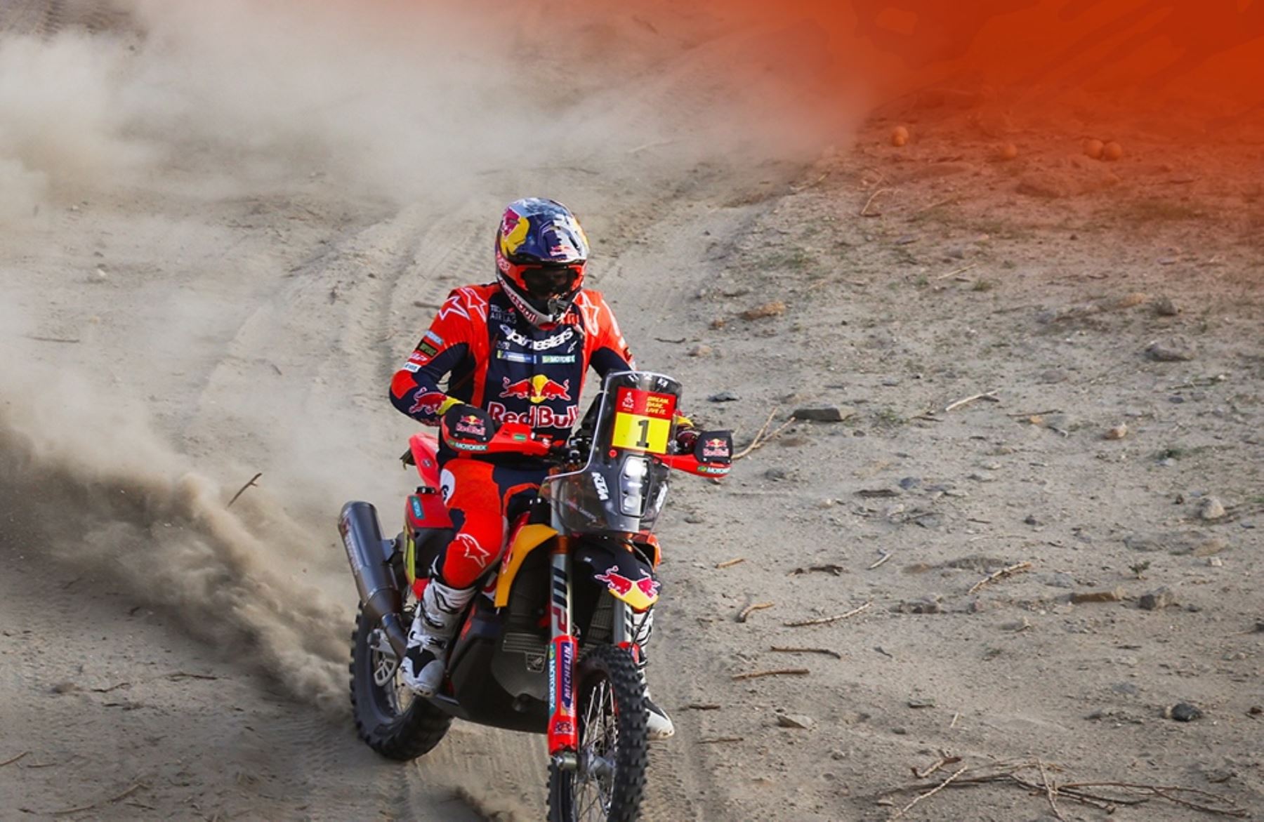 Rally Dakar: Campeón Daniel Sanders se impuso en la segunda etapa en motos