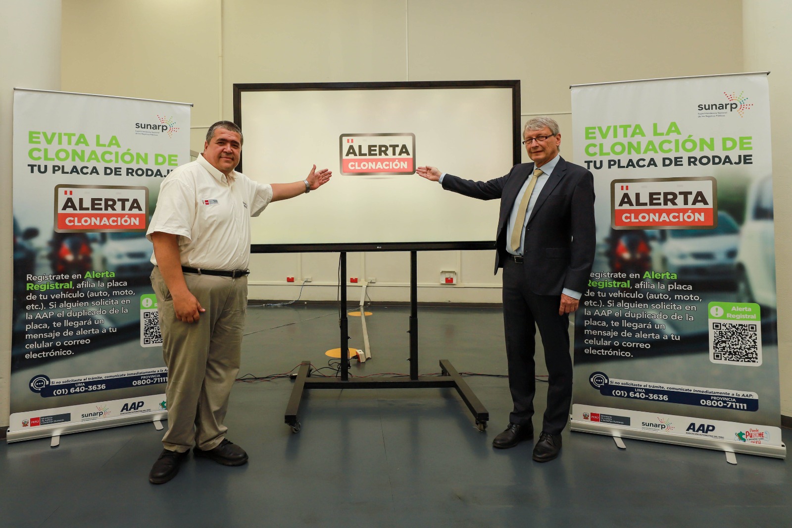 SUNARP Y AAP: “Alerta Clonación” advierte a dueños de vehículos cuando alguien inicia el trámite para duplicar sus placas de rodaje - Noticias - Superintendencia Nacional de los Registros Públicos - Plataforma