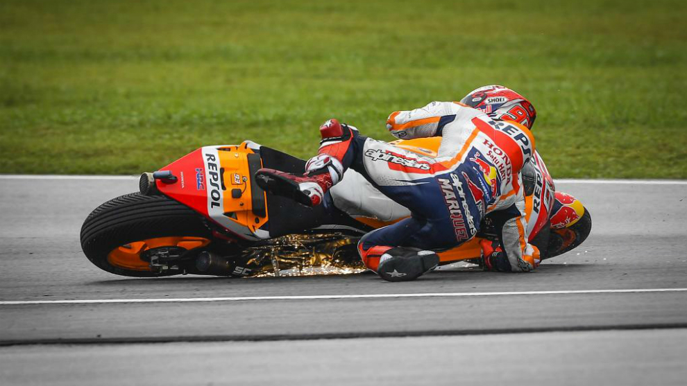 MotoGP 2018: Marc Márquez lidera el ránking de caídas en MotoGP | Marca.com