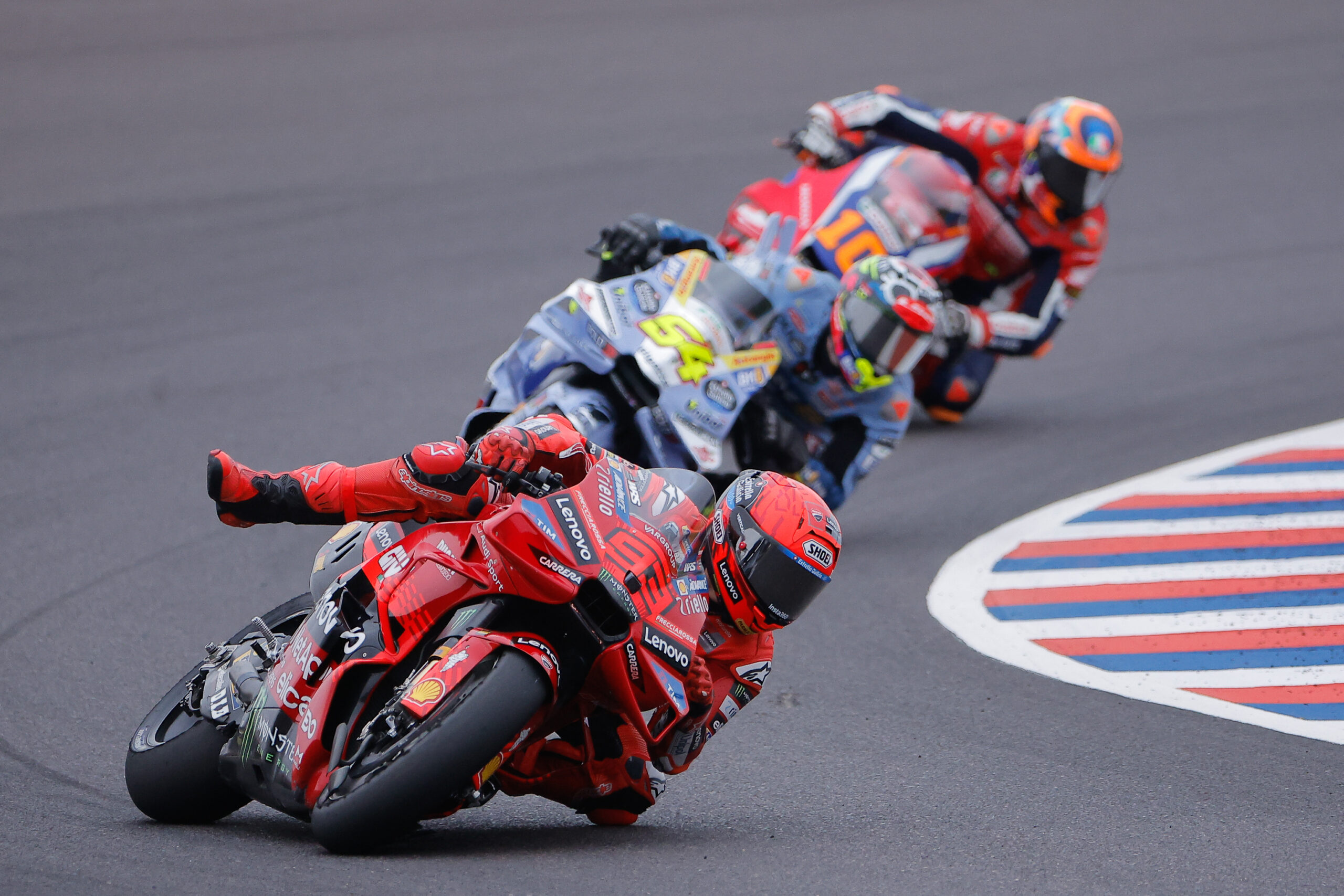 Márquez, en acción durante la 'sprint race' del GP de Argentina.