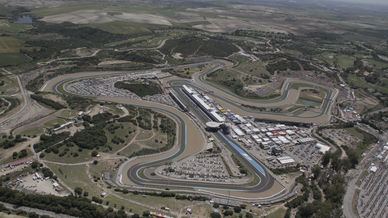 Imagen aérea del trazado del Circuito de Jerez-Ángel Nieto.