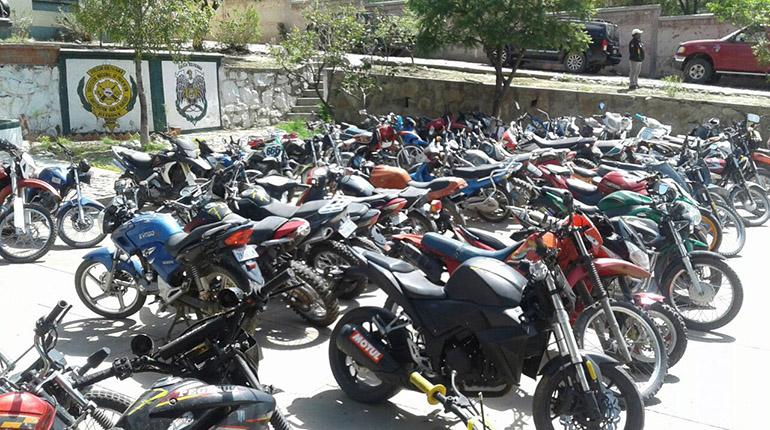 Diprove expone motos recuperadas | Los Tiempos