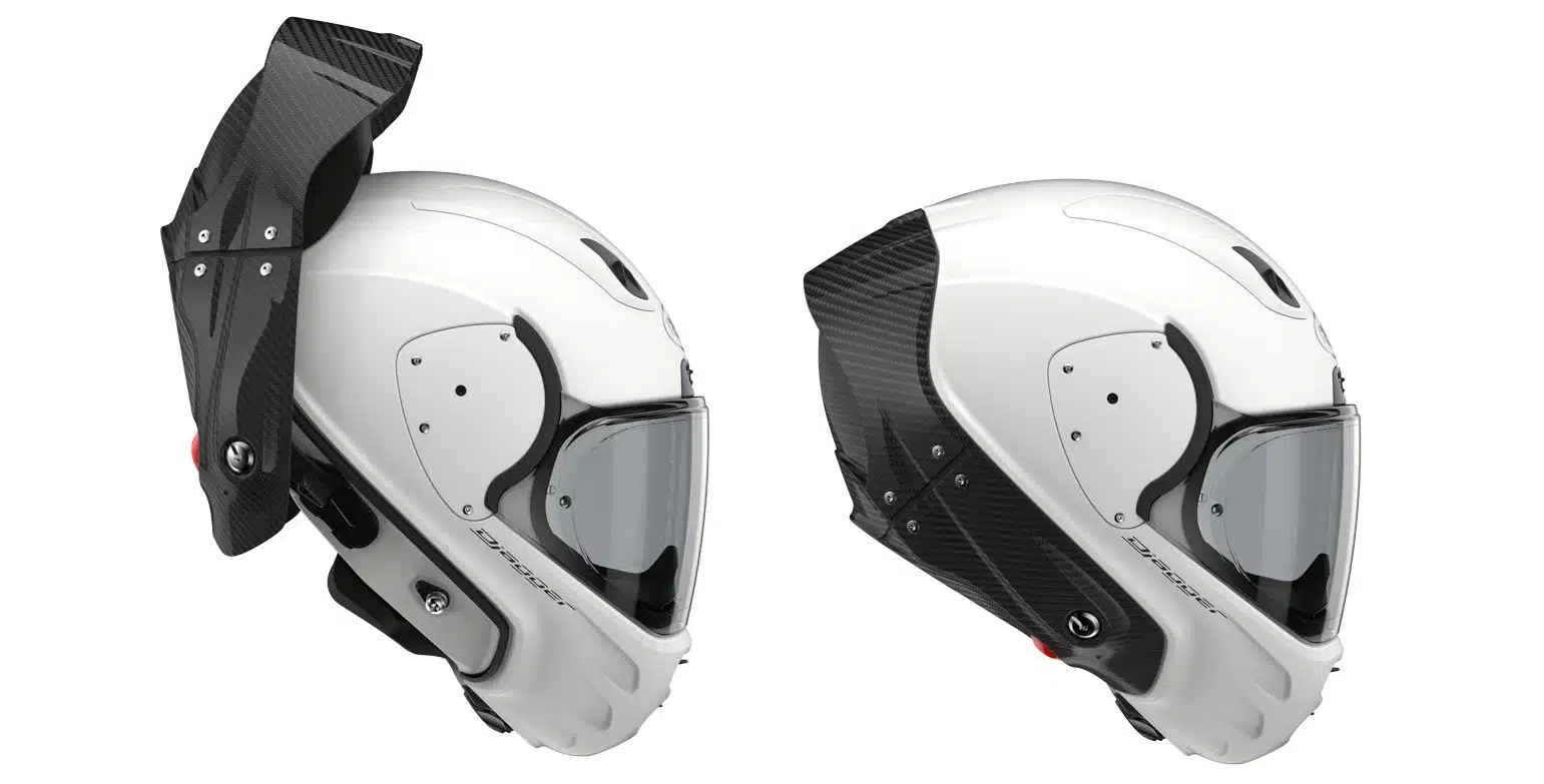 Roof Djagger: el casco sin cincha y de apertura trasera