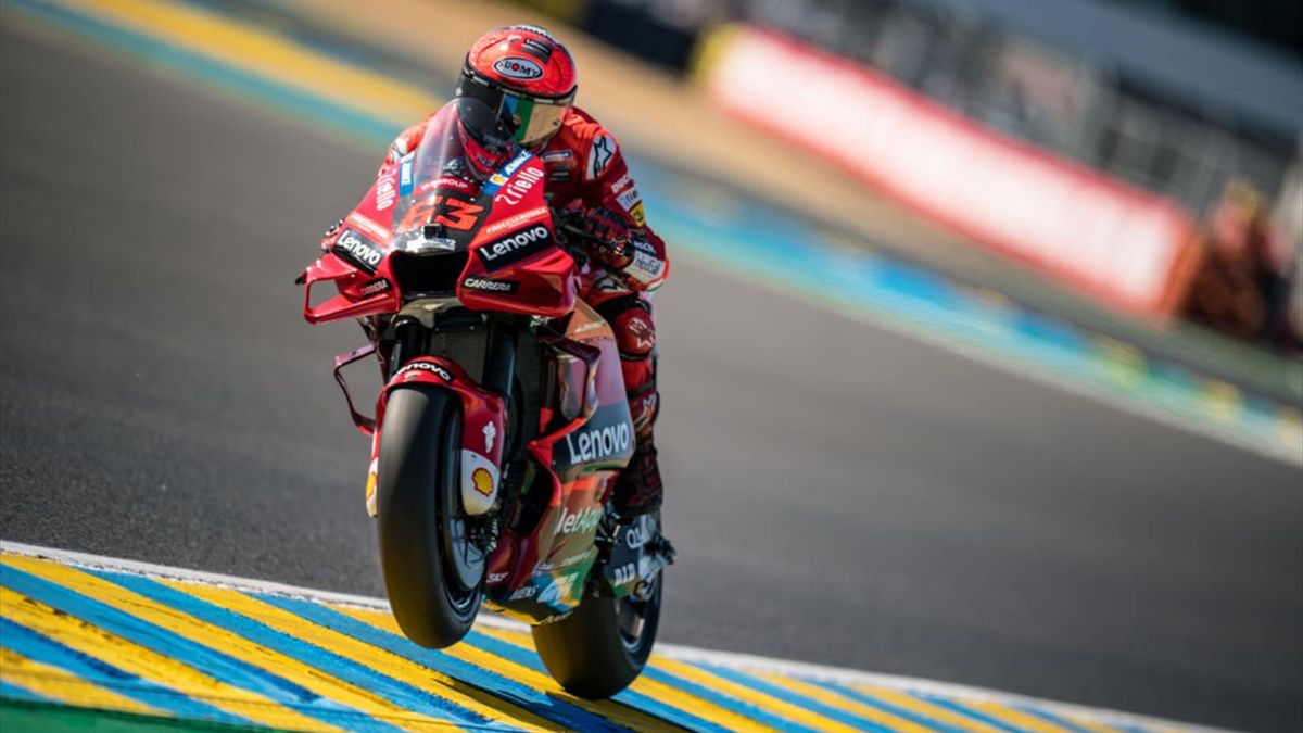 Moto GP, Le Mans | Bagnaia vuela con la Ducati y Marc Márquez saldrá en décima posición - Eurosport