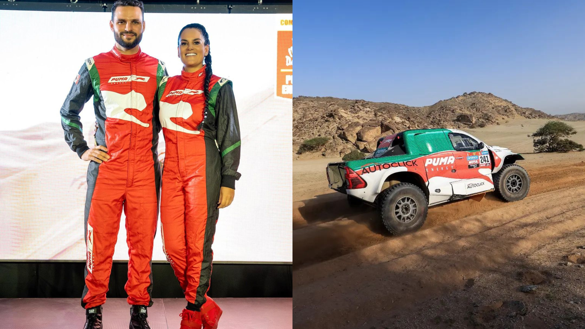 El peruano Ashley García es el único compatriota que está tomando parte en la edición del Rally Dakar 2023 como copiloto de la paraguaya Andrea Lafarja. (andrealafarjaracing)