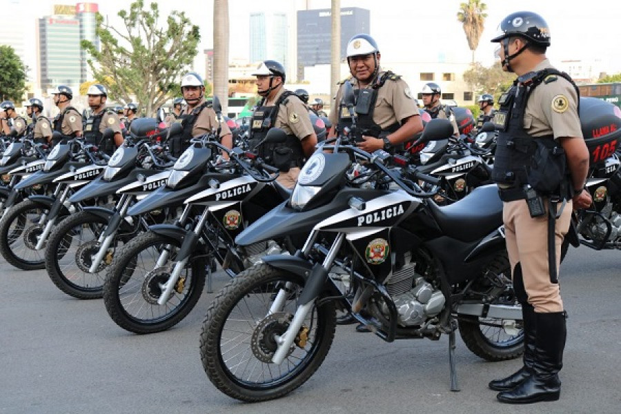 La Policía de Perú licita la compra de 41 motocicletas todo terreno