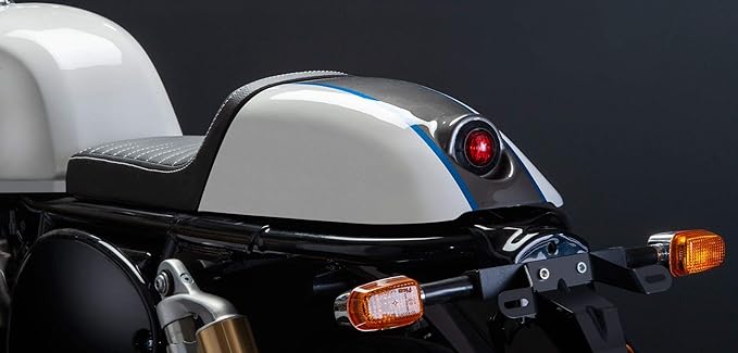 Amazon.com: Royal Enfield Interceptor 650/Continental GT 650 Cafe Racer  asiento con luz trasera : Automotriz