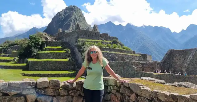 Alicia Burnowicz en Machu Picchu. Foto: Instagram/@ali_burn