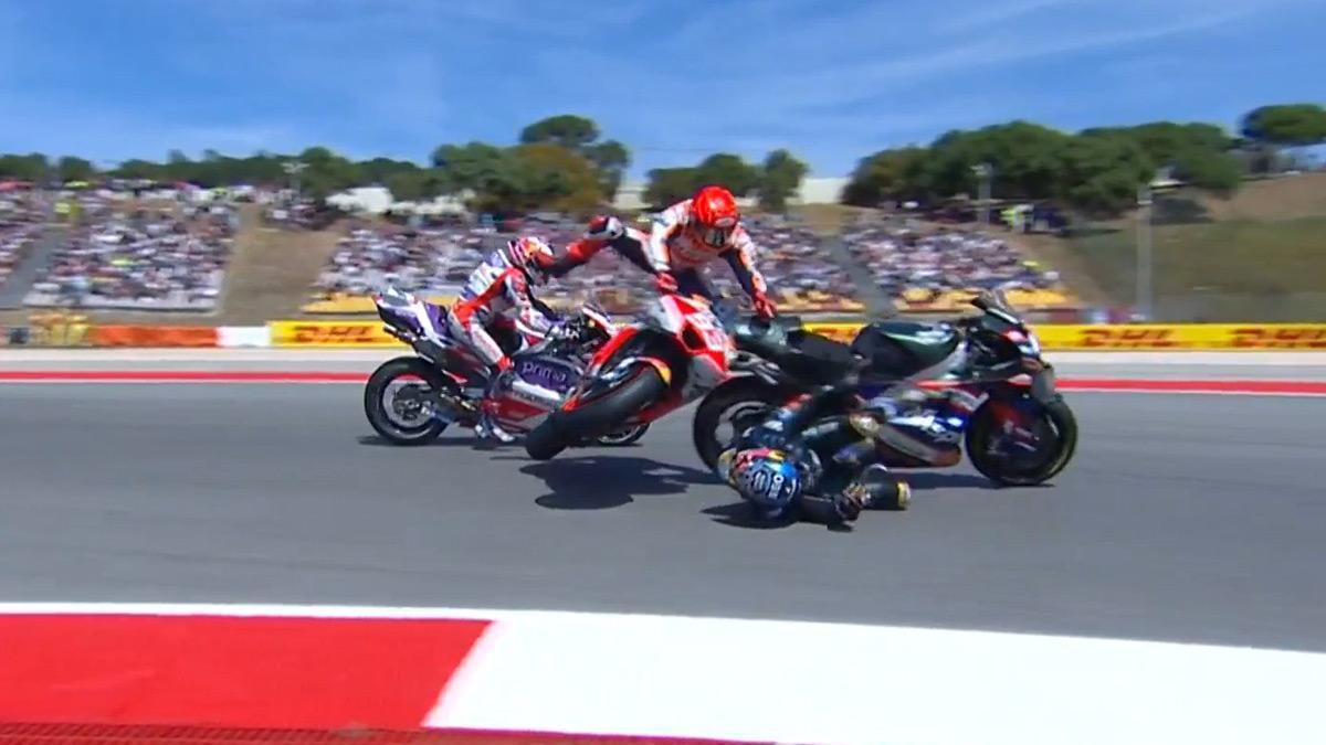 Accidente de Marc Márquez en Portimao!