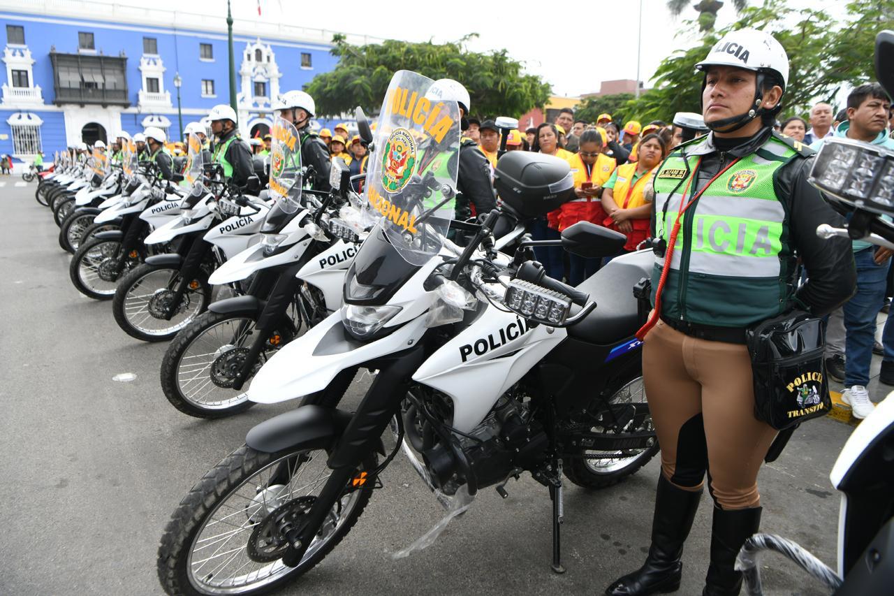 La Libertad: Lucha contra el crimen se potencia con nuevas motos y chalecos antibalas para la PNP