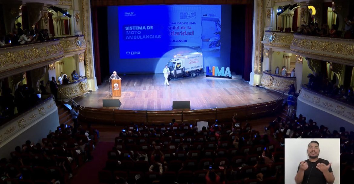 Martin Hidalgo on Twitter: "Rafael López Aliaga presenta la “moto ambulancia” y el presidente de SISOL anuncia que es la primera en el país. Anunciaron que funcionarán en los cerros de Lima