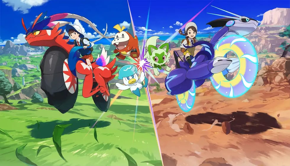 Koraidon y Miraidon son los pokémon legendarios de Pokémon Escarlata y Púrpura.