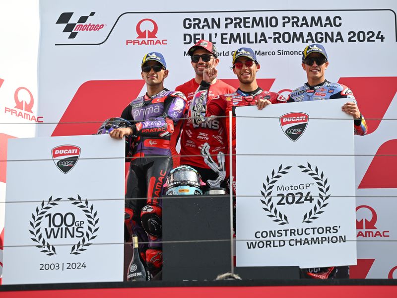 El club de las 100 victorias: Ducati alcanza un hito histórico en MotoGP™