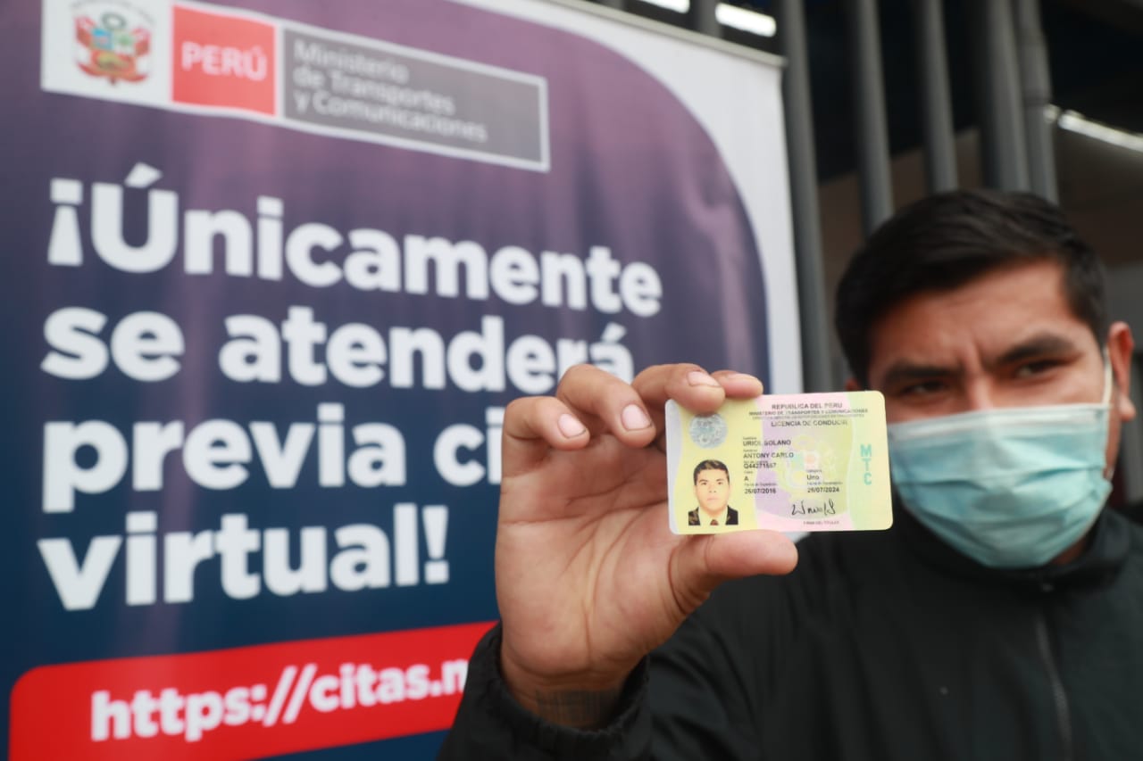 MTC entregó 3,975 licencias de conducir en las primeras tres semanas de  reactivación - Noticias - Ministerio de Transportes y Comunicaciones -  Plataforma del Estado Peruano