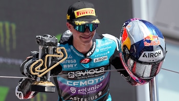 A falta de cuatro carreras, David Alonso podría coronarse campeón del MotoGP  3 en Japón - crédito Alejandro García/EFE