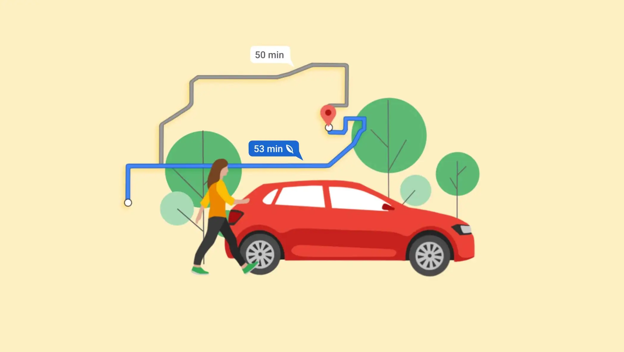 Google Maps añade una opción de rutas ecológicas - Infobae