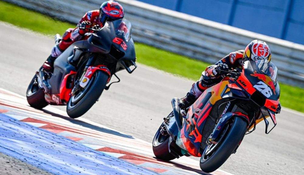 Dani Pedrosa ha vuelto a la acción en el test en el que Pecco Bagnaia ha sido el más rápido