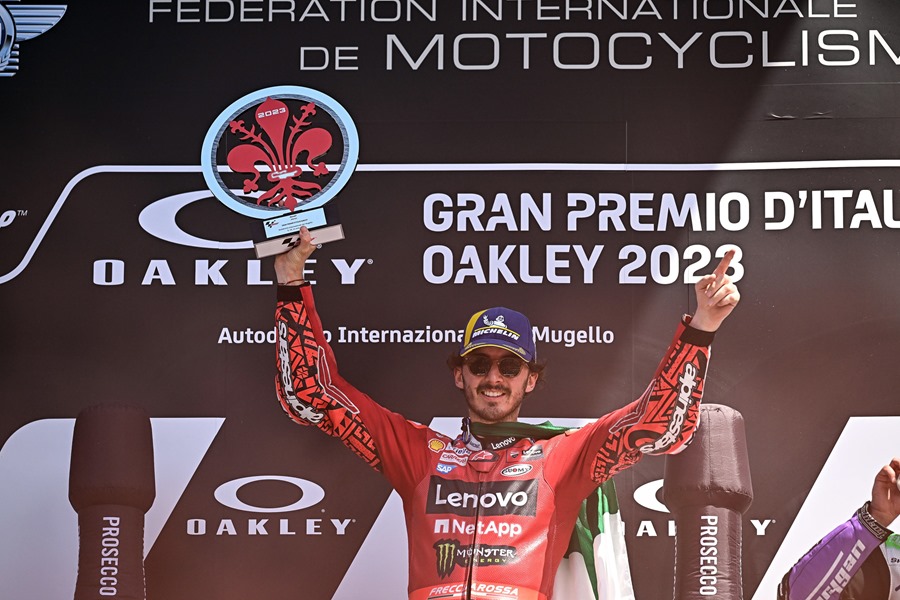 Victoria del italiano Bagnaia en el Gran Premio de Italia de Moto GP