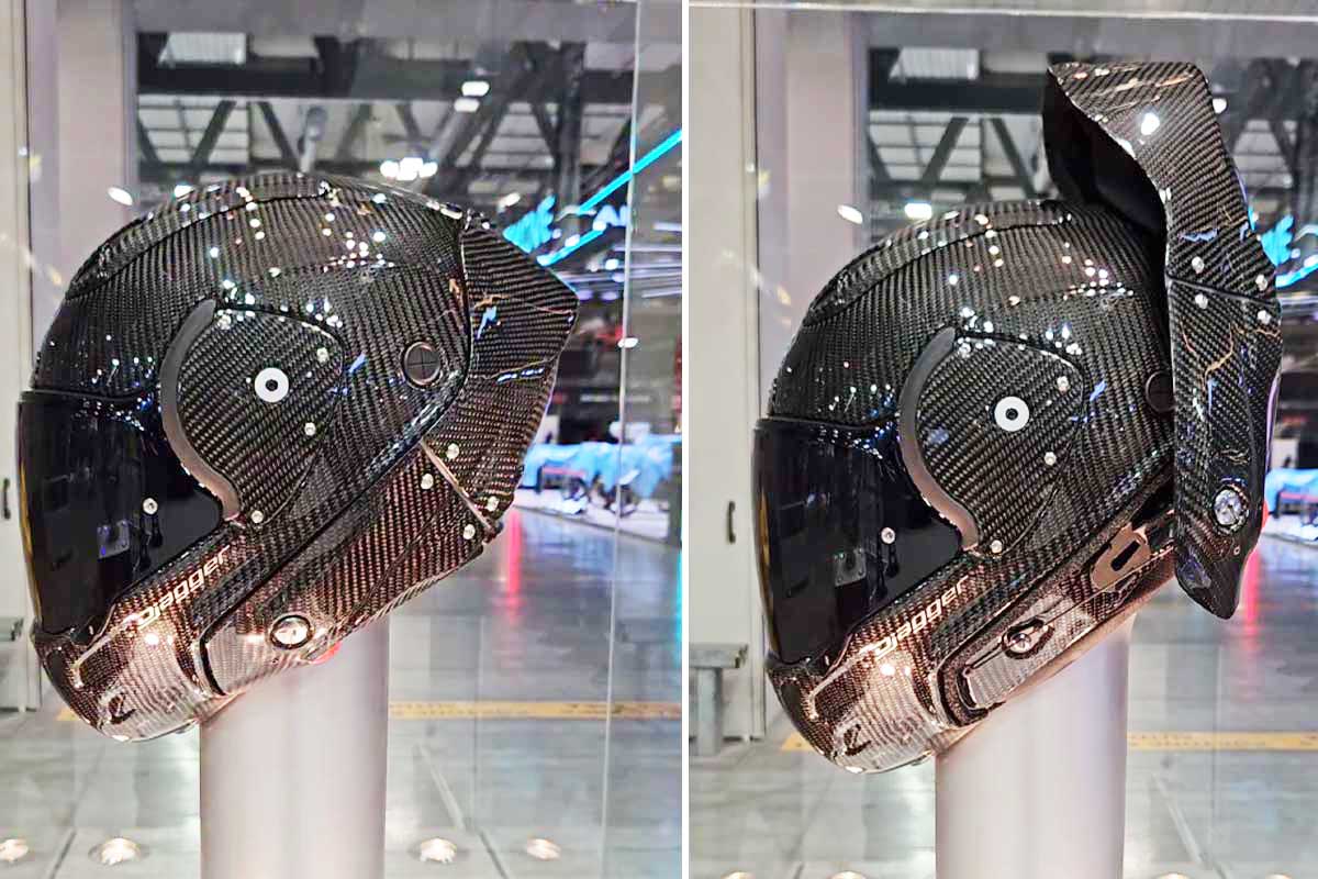 Roof dévoile le DJAGGER, un casque de moto intégral à ouverture occipitale, sans jugulaire - NeozOne