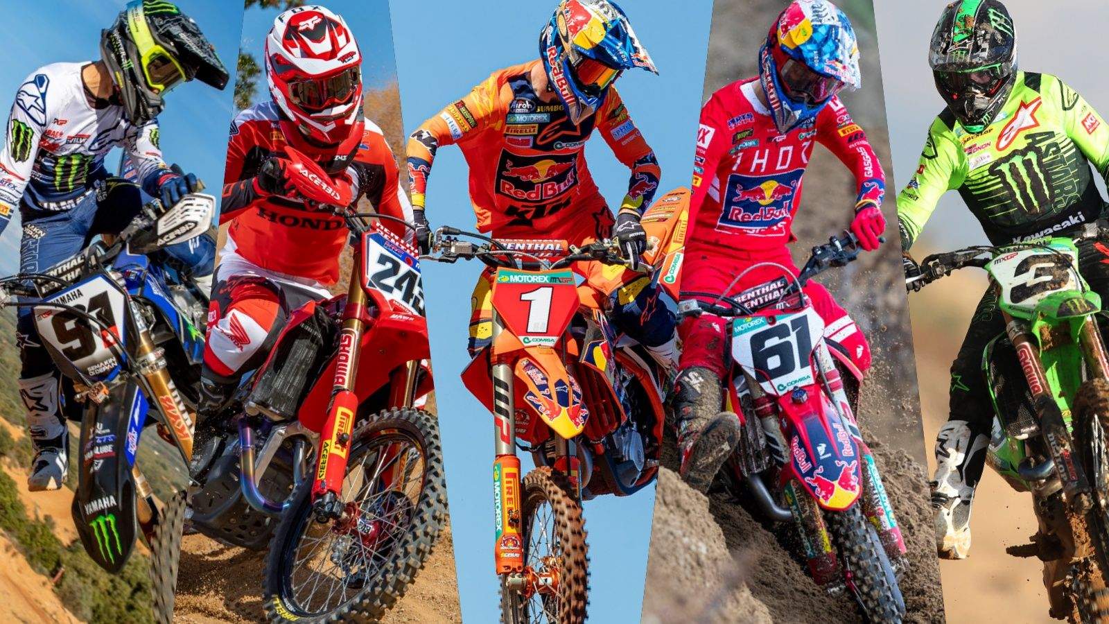 Jeremy Seewer, Tim Gajser, Jeff Herlings, Jorge Prado y Romain Febvre, algunos de los favoritos al título de MXGP 2022