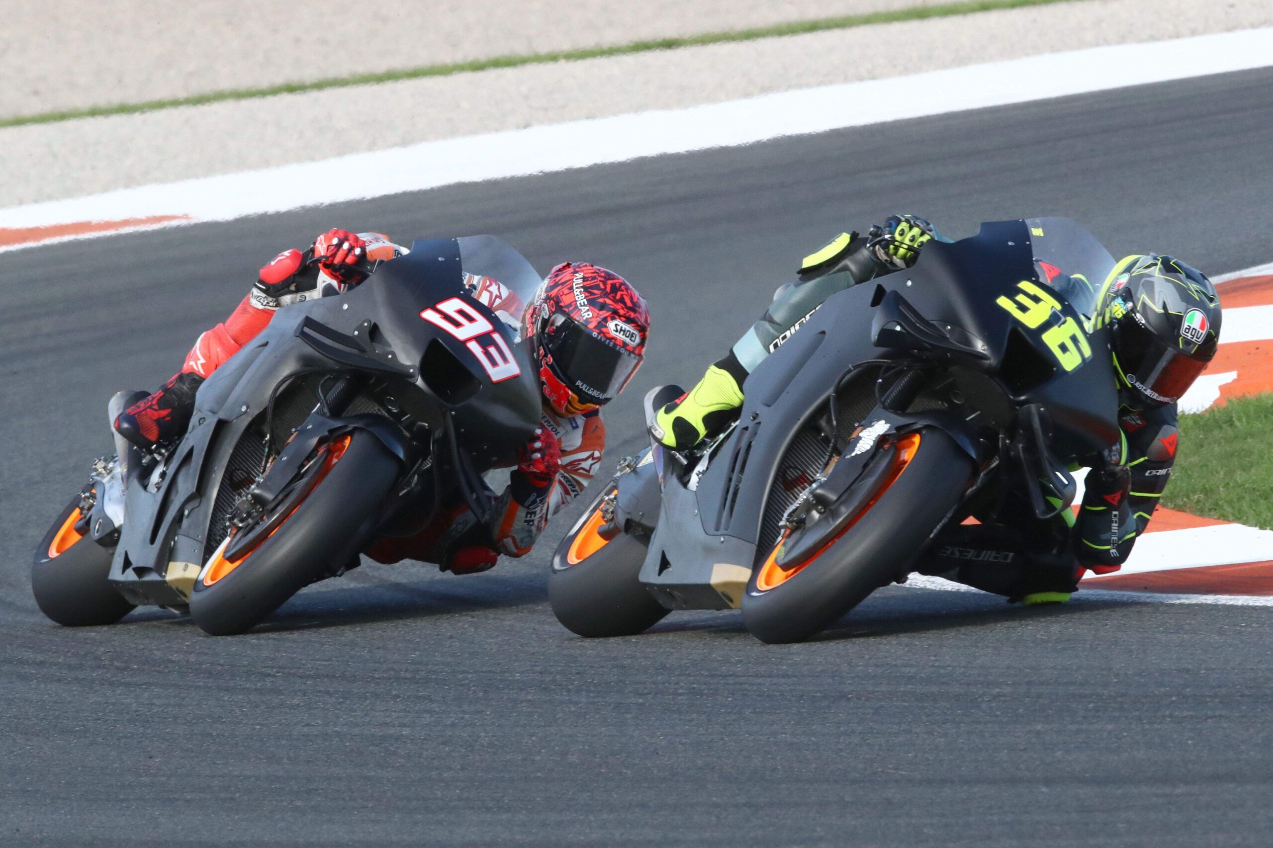 Joan Mir y Marc Márquez, test Valencia MotoGP 2023