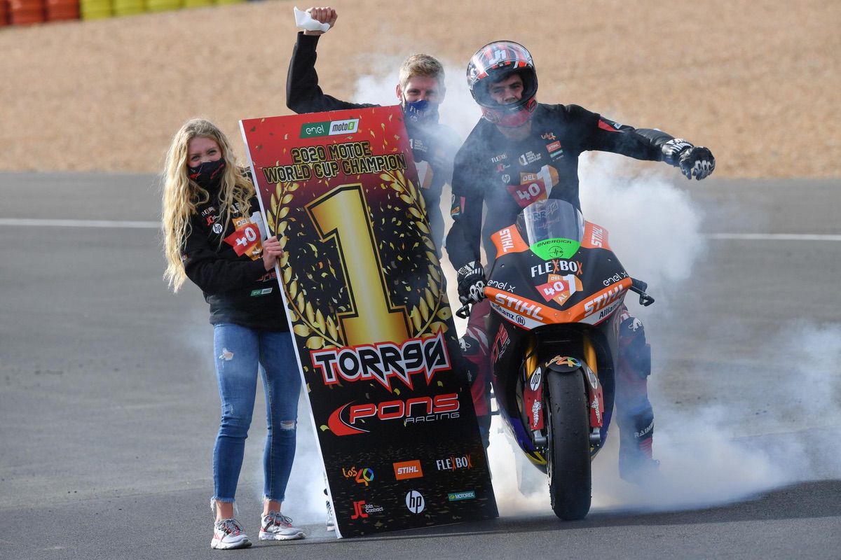 Jordi Torres, campeón de la Copa del Mundo de MotoE | Moto1Pro