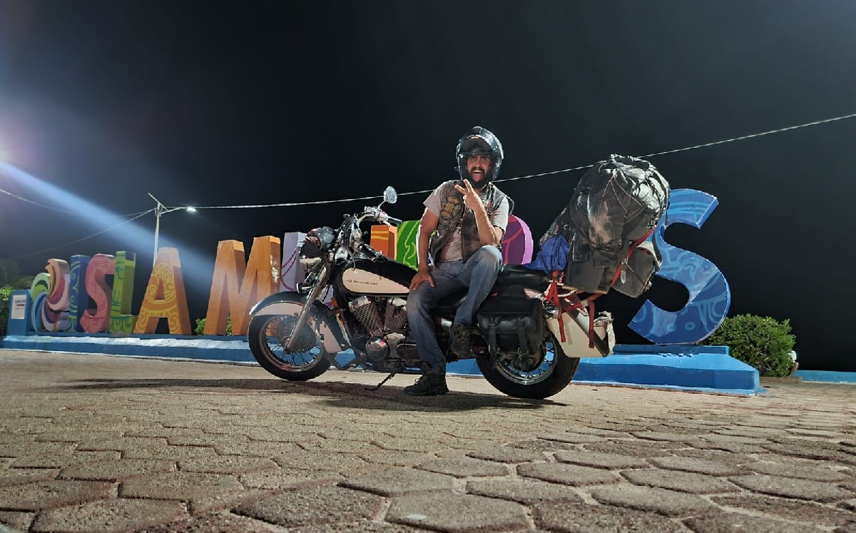 Jorge Gárate, el lagunero que viajó en moto desde Alaska hasta Cancún| Telediario México