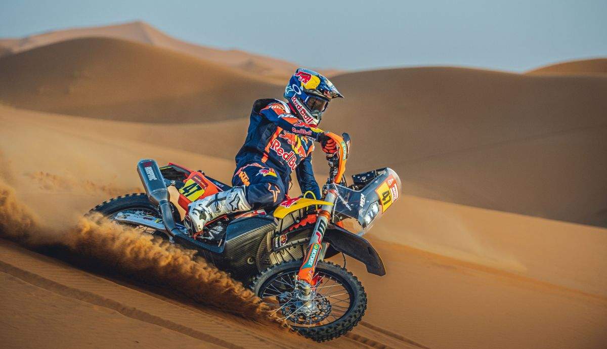 Kevin Benavides con el Red Bull KTM Factory Racing al Dakar 2023