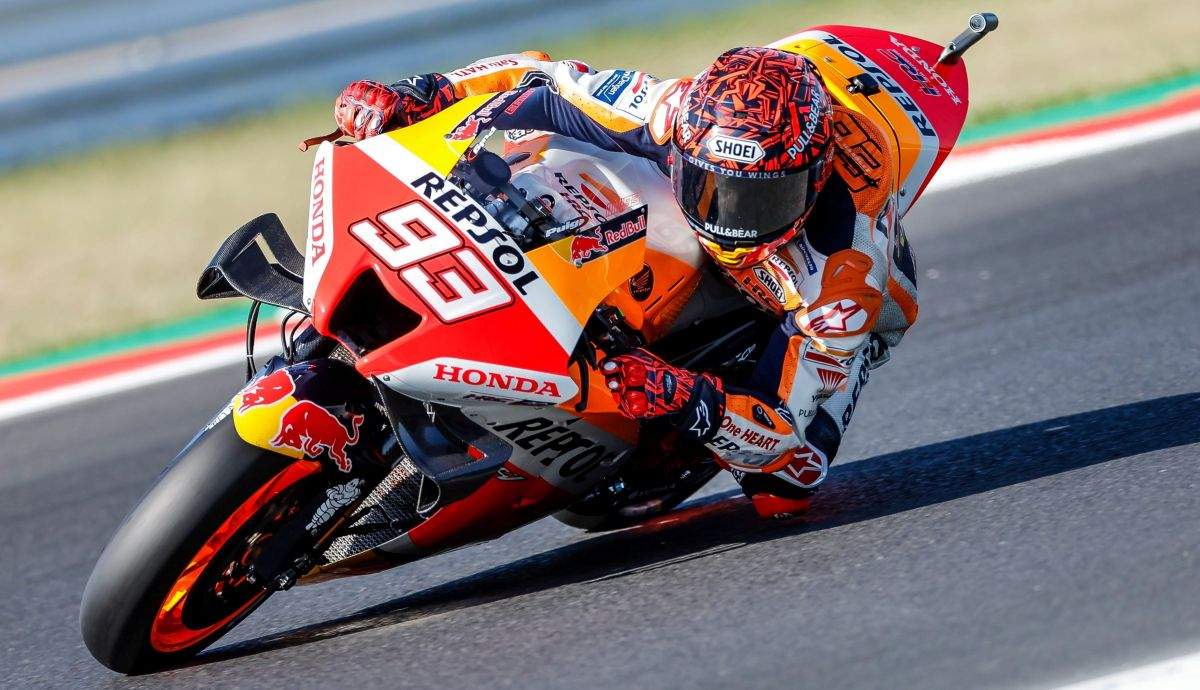 Marc Márquez ha dado 100 vueltas entre los dos días de test