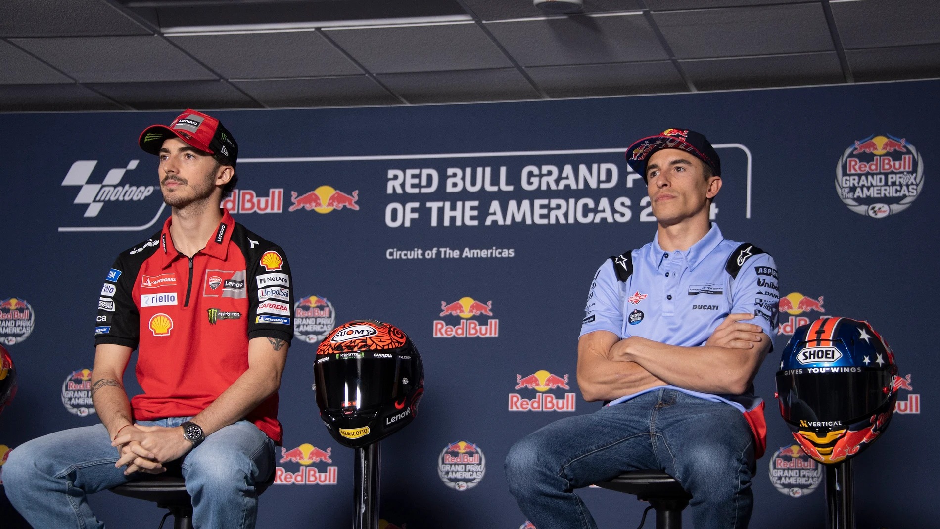 Pecco Bagnaia reconoce que su dupla con Marc Márquez en Ducati puede ser un "desastre"